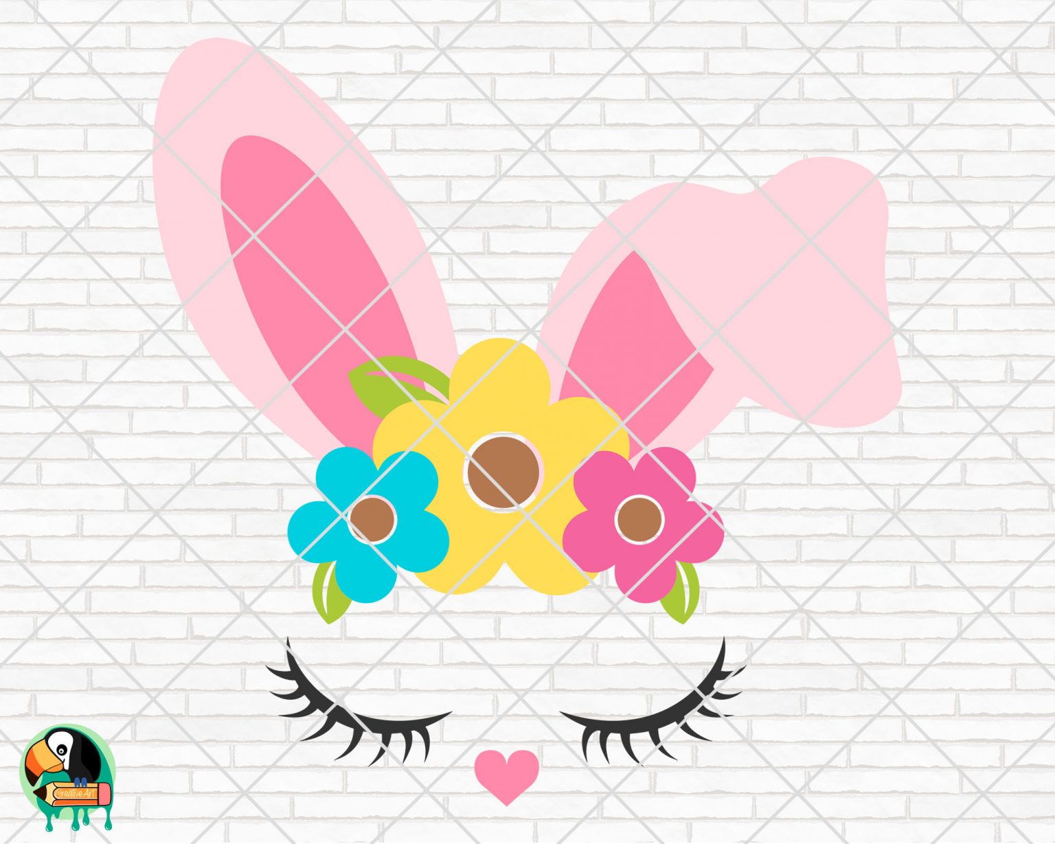 Bunny Face SVG - HotSVG.com