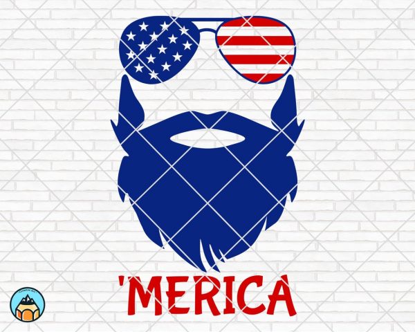 Merica Beard SVG