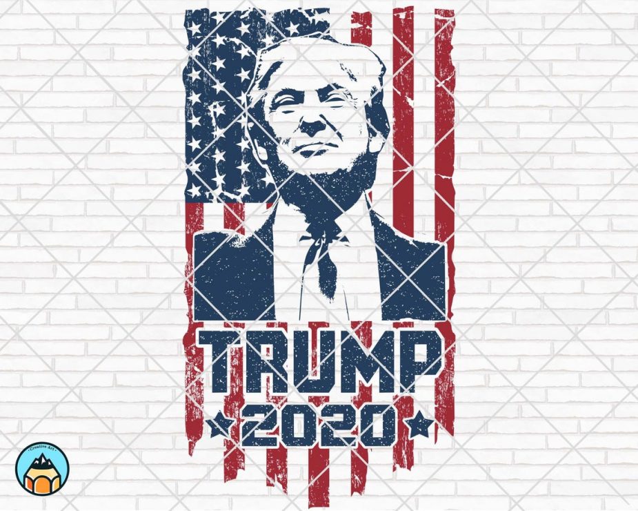 Trump American Flag SVG | HotSVG.com