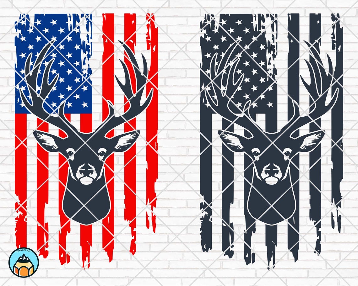 Free Free American Flag Deer Svg 17 SVG PNG EPS DXF File
