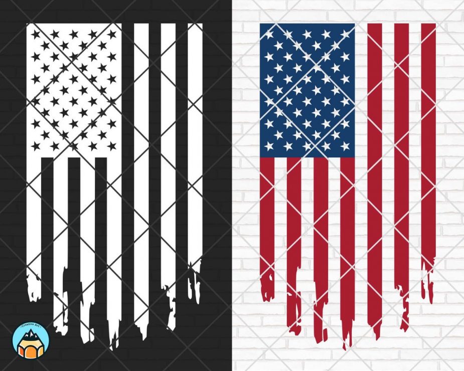 Distressed USA Flag SVG | HotSVG.com