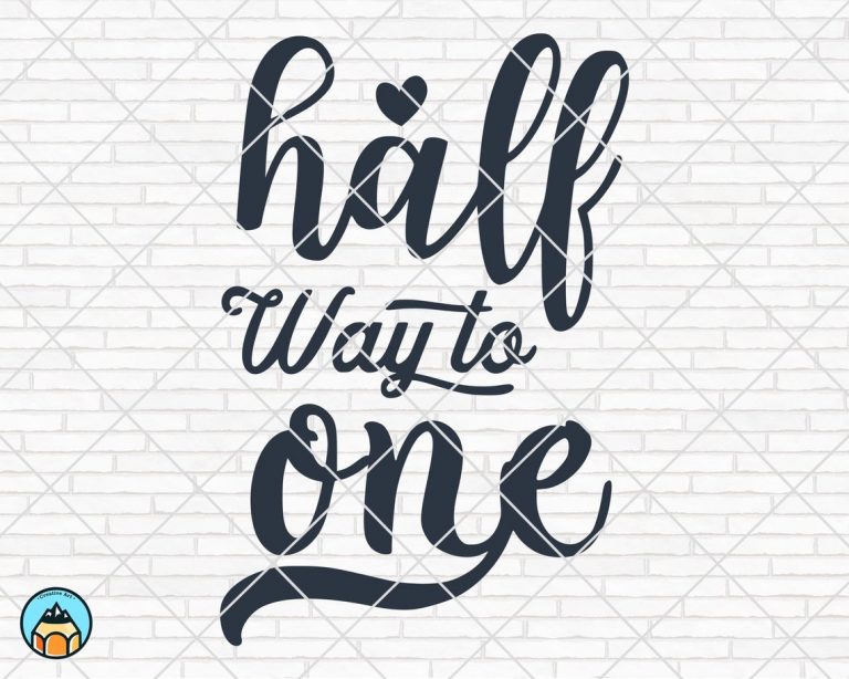 Half Way To One SVG | HotSVG.com