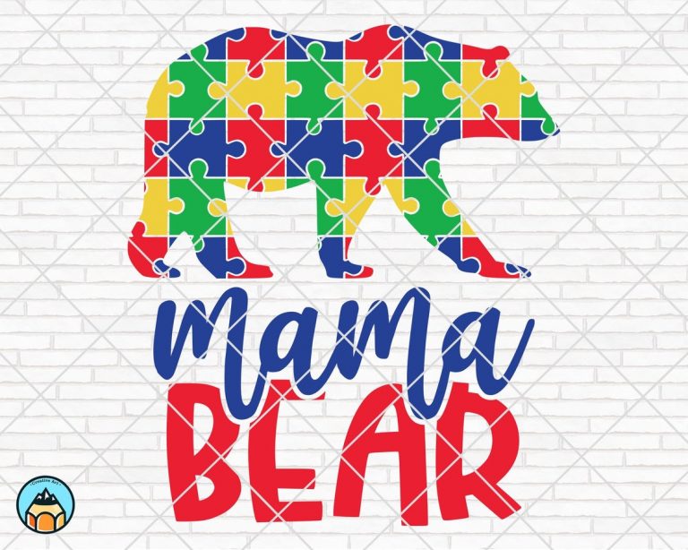 Free Free Mama Bear Autism Svg 507 SVG PNG EPS DXF File