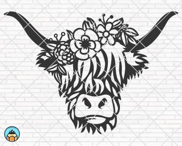 Free Free 323 Silhouette Highland Cow Svg SVG PNG EPS DXF File