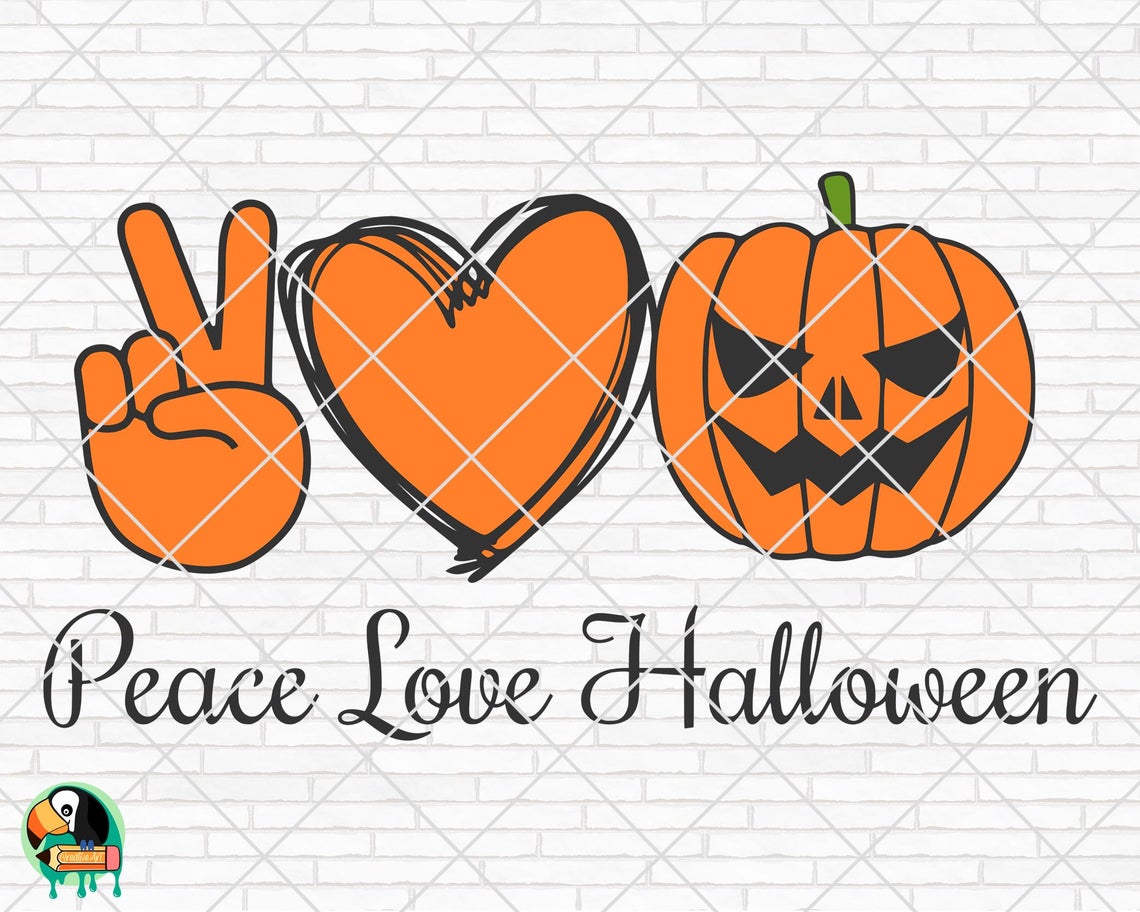 Download Peace Love Halloween SVG - HotSVG.com