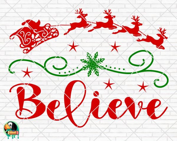 Believe Santa SVG | HotSVG.com