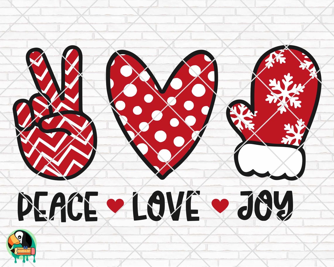 Peace Love Joy SVG - HotSVG.com