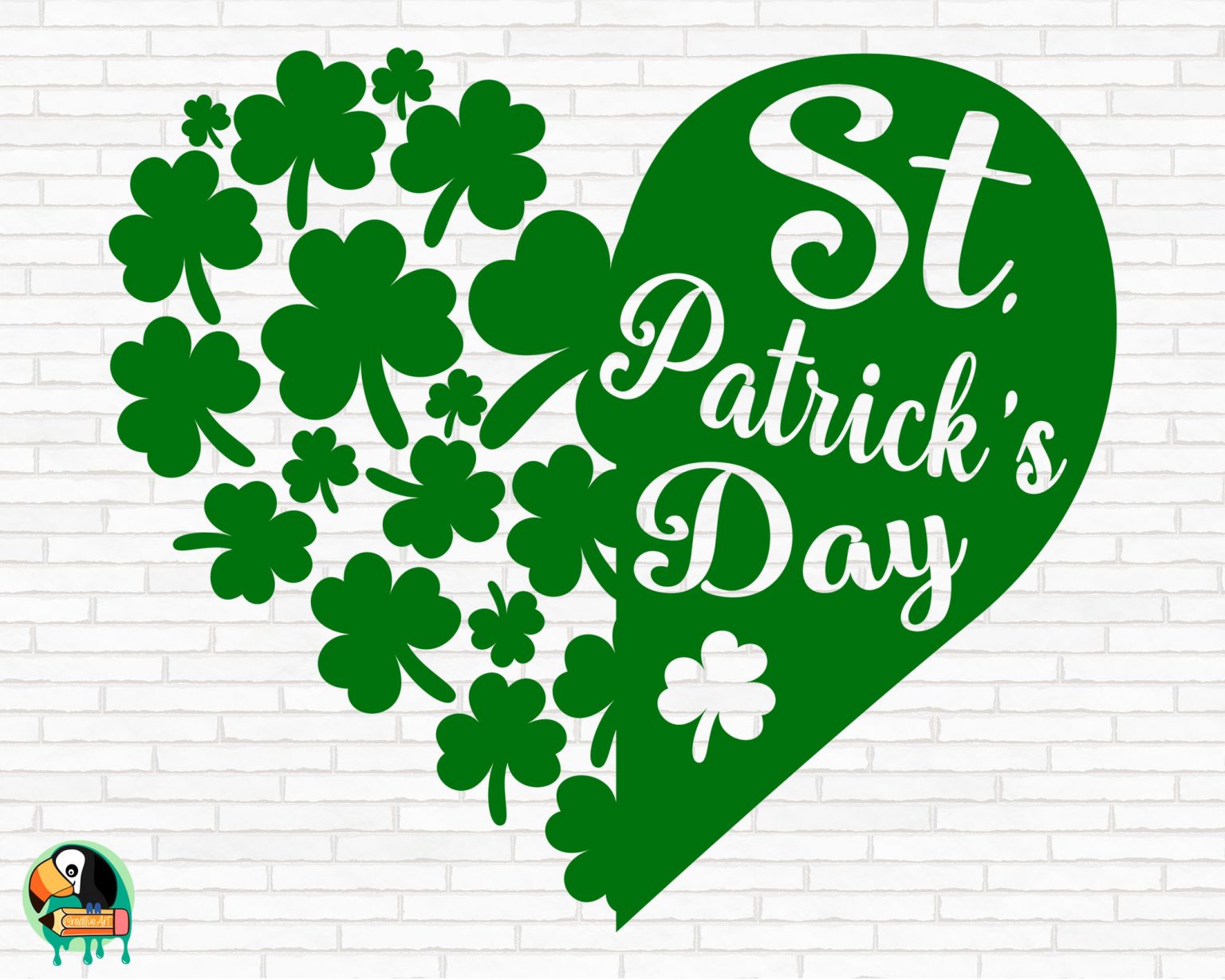 Free Heart of Shamrocks SVG | HotSVG.com